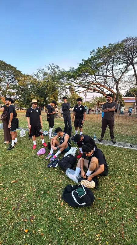 Boots on before kick-off in Hua Hin
