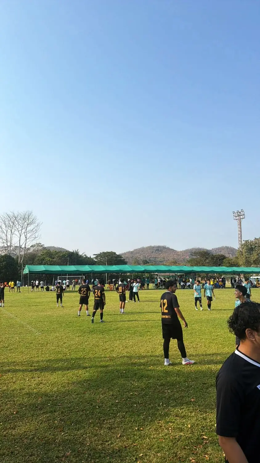 CrossNation in black on the pitch in Hua Hin